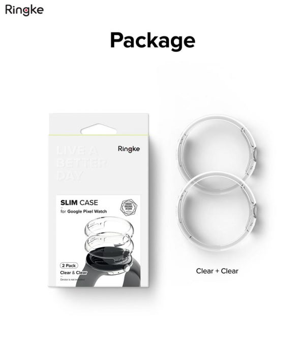 Bộ 2 ốp Google Pixel Watch RINGKE Slim