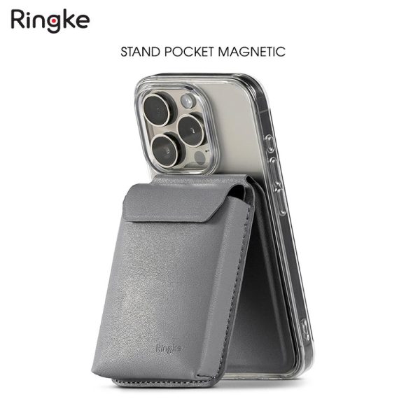 ví kiêm giá đỡ ringke stand pocket magnetic