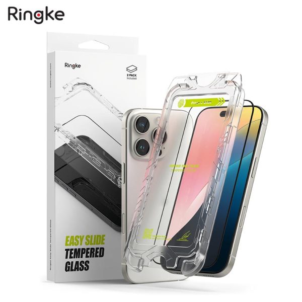 dán cường lực iPhone 16 pro Max Ringke Easy Slide Tempered Glass