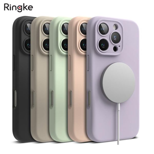 ốp lưng iPhone 16 Pro Mã Ringke Silicone Magnetic