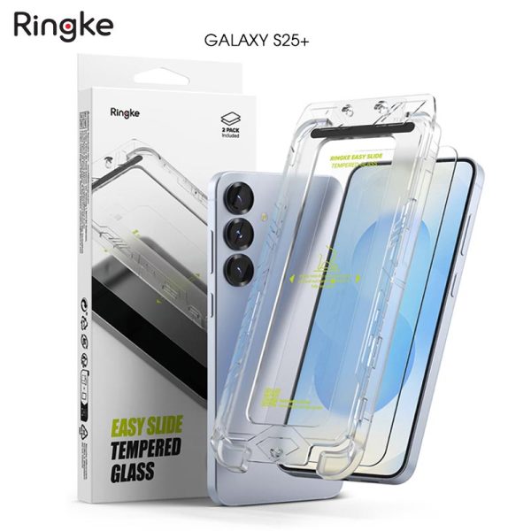 dán cường lực Samsung Galaxy S25 Plus Ringke Easy Slide Tempered Glass