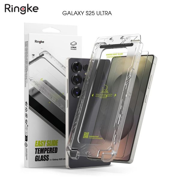 dán cường lực Samsung Galaxy S25 Ultra Ringke Easy Slide Tempered Glass