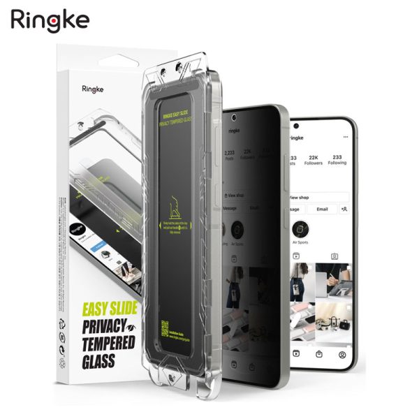 dán cường lực chống nhìn trộm Samsung Galaxy S25 Ultra Ringke Easy Slide Privacy Tempered Glass