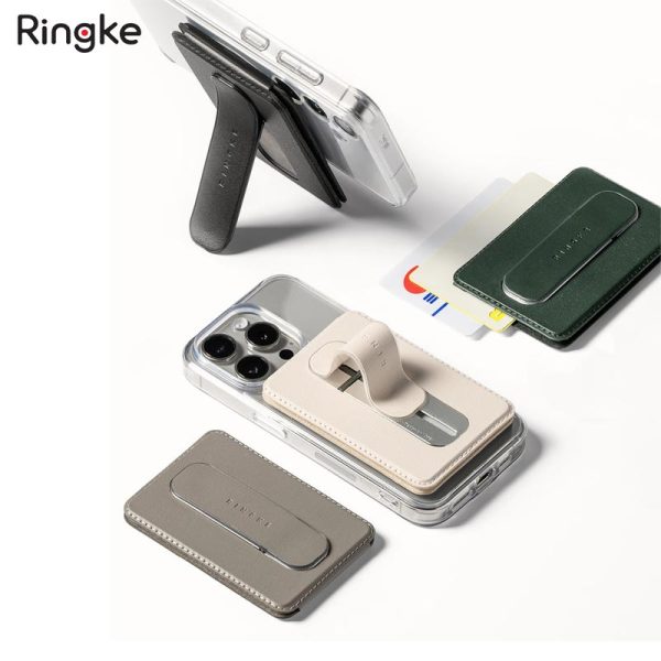 ví kiêm giá đỡ ringke slide grip wallet magnetic
